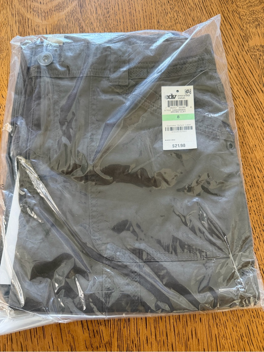 Style & Co Mid Rise Capri w/Drawstrings Size 8 - Picture 2 of 2